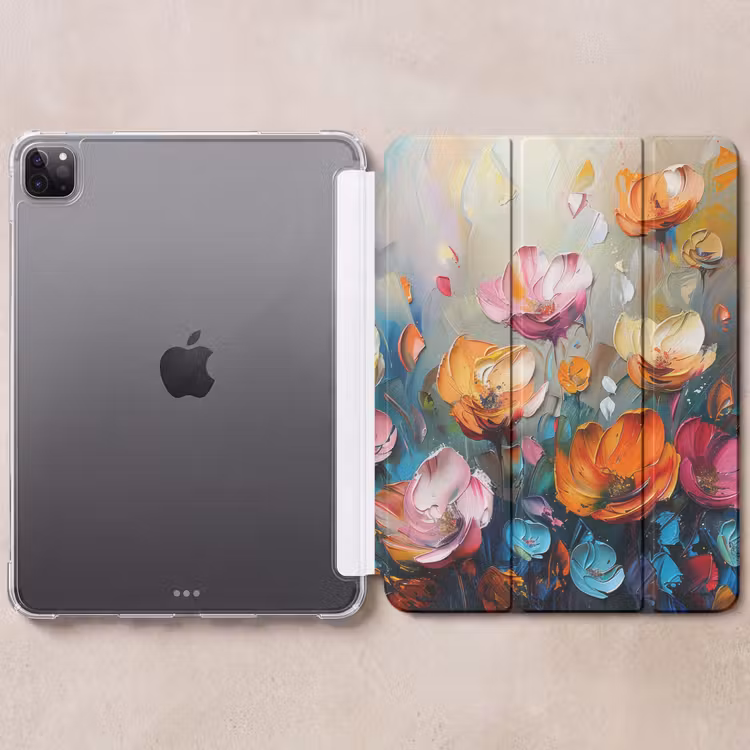 iPad-Hülle - Blumen - Bunt - Abstrakt - Farbe - Natur — 6
