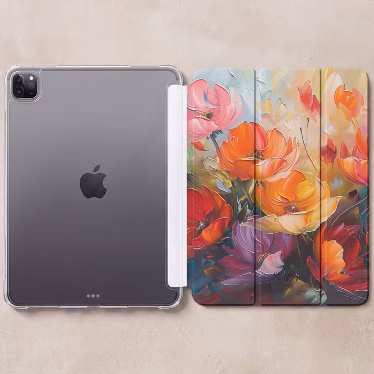 iPad-Hülle - Blumen - Bunt - Malerei - Abstrakt - Kunst — 6