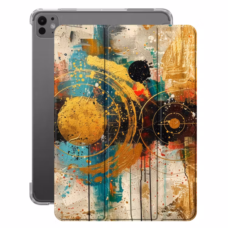 iPad-Hülle - Kunst - Abstrakt - Ästhetisch - Gold — 1