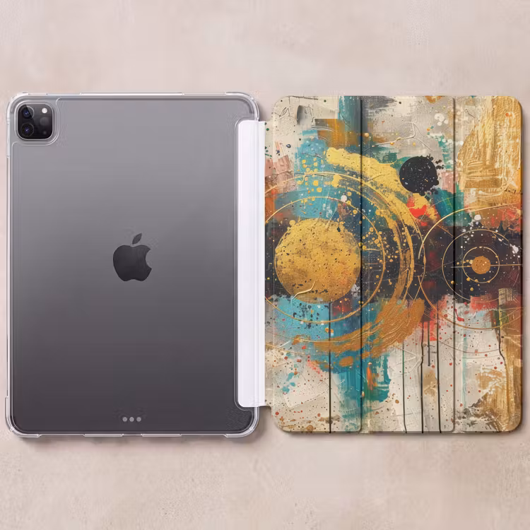 iPad-Hülle - Kunst - Abstrakt - Ästhetisch - Gold — 6