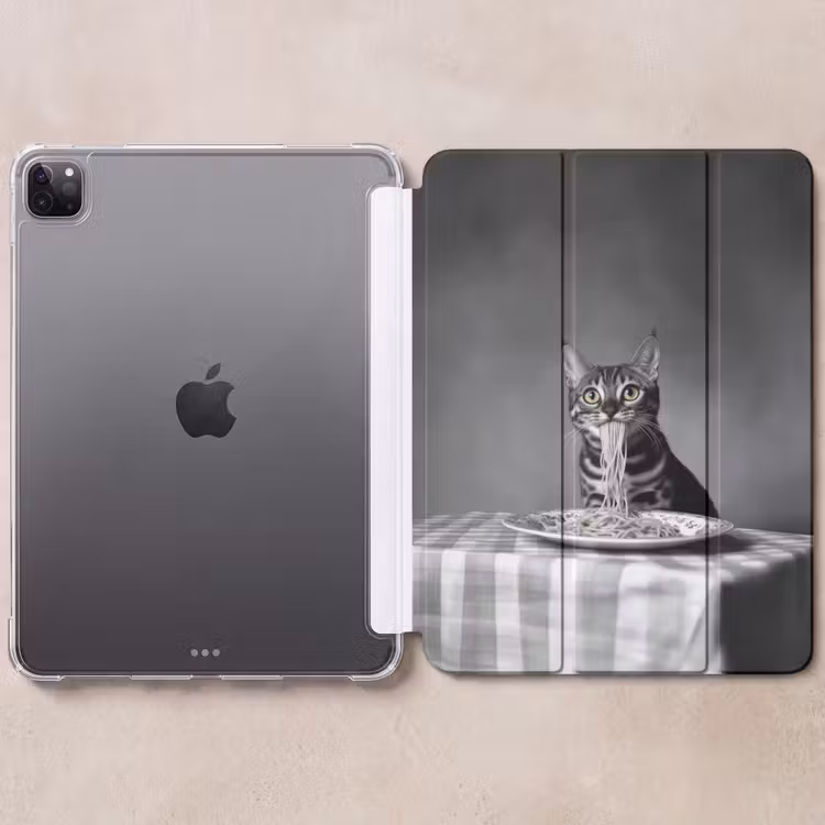 iPad-Hülle - Bengalisch - Katze - Tischtuch - Schwarz - Weiß - Tier — 6