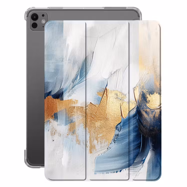 iPad-Hülle - Gold - Blau - Farbe - Modern — 1