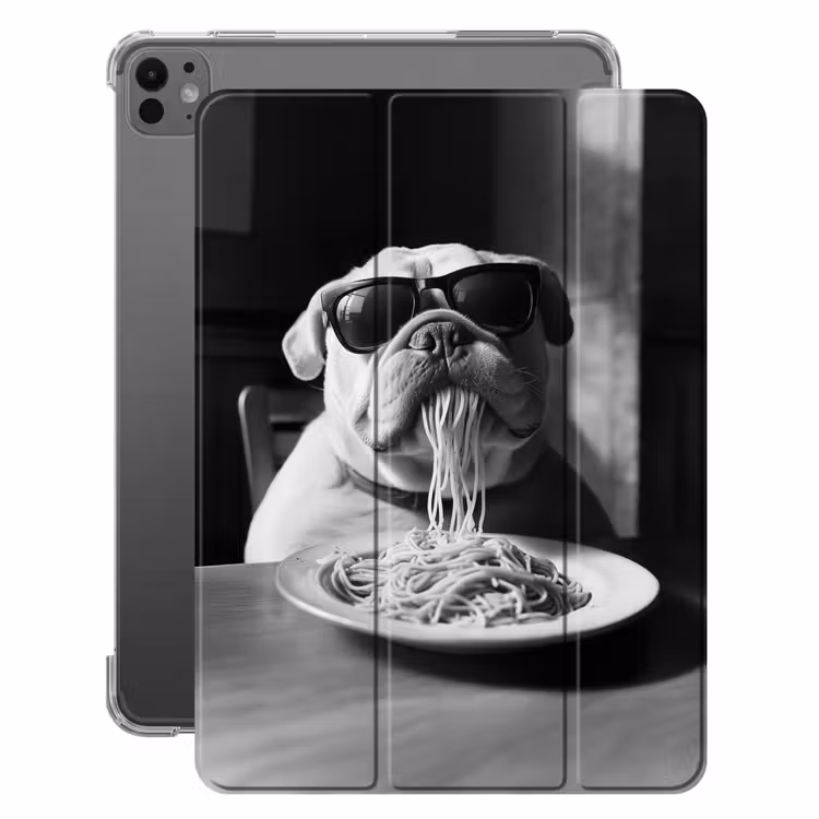 iPad-Hülle - Hund - Bulldogge - Brille - Hart - Tiere — 1