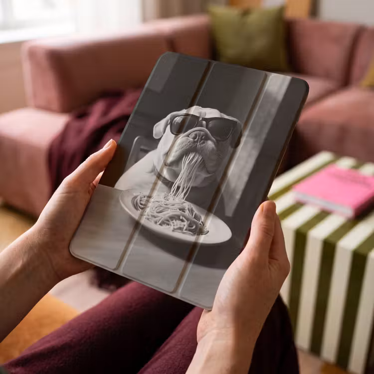 iPad-Hülle - Hund - Bulldogge - Brille - Hart - Tiere — 4