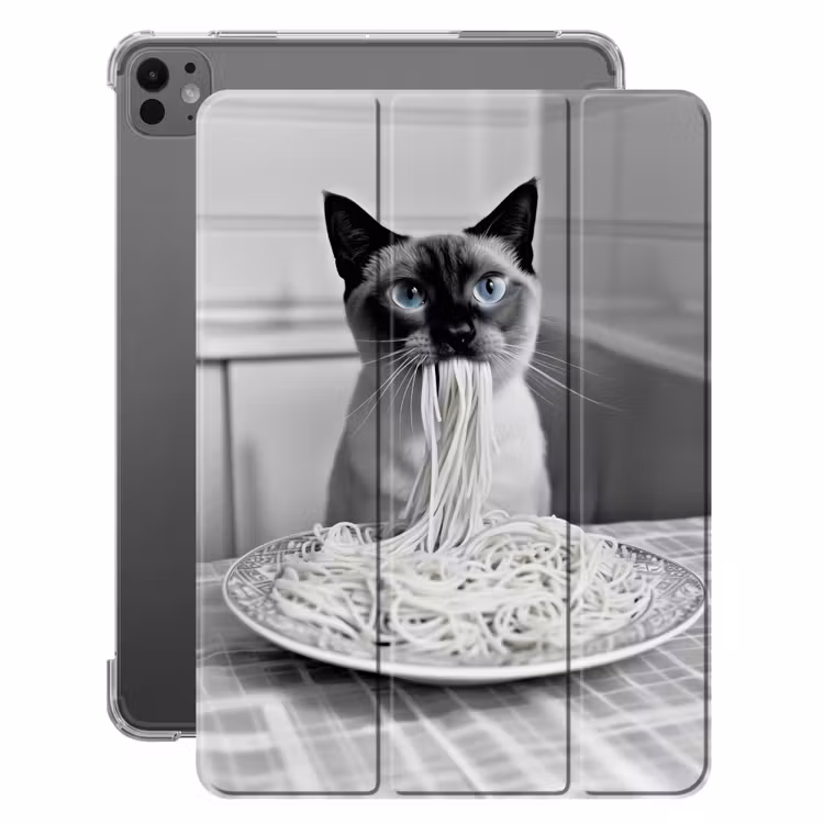 iPad-Hülle - Katze - Siamese - Schwarz und weiß - Niedlich - Tiere — 1