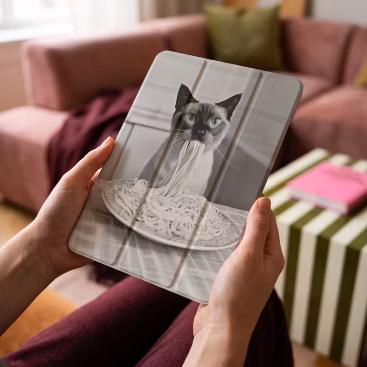 iPad-Hülle - Katze - Siamese - Schwarz und weiß - Niedlich - Tiere — 4