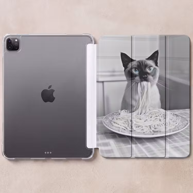 iPad-Hülle - Katze - Siamese - Schwarz und weiß - Niedlich - Tiere — 6