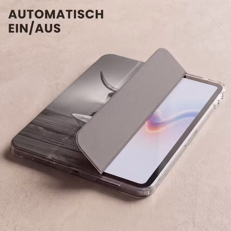 iPad-Hülle - Schottischer Highlander - Spaghetti - Tiere - Schwarz und weiß — 5