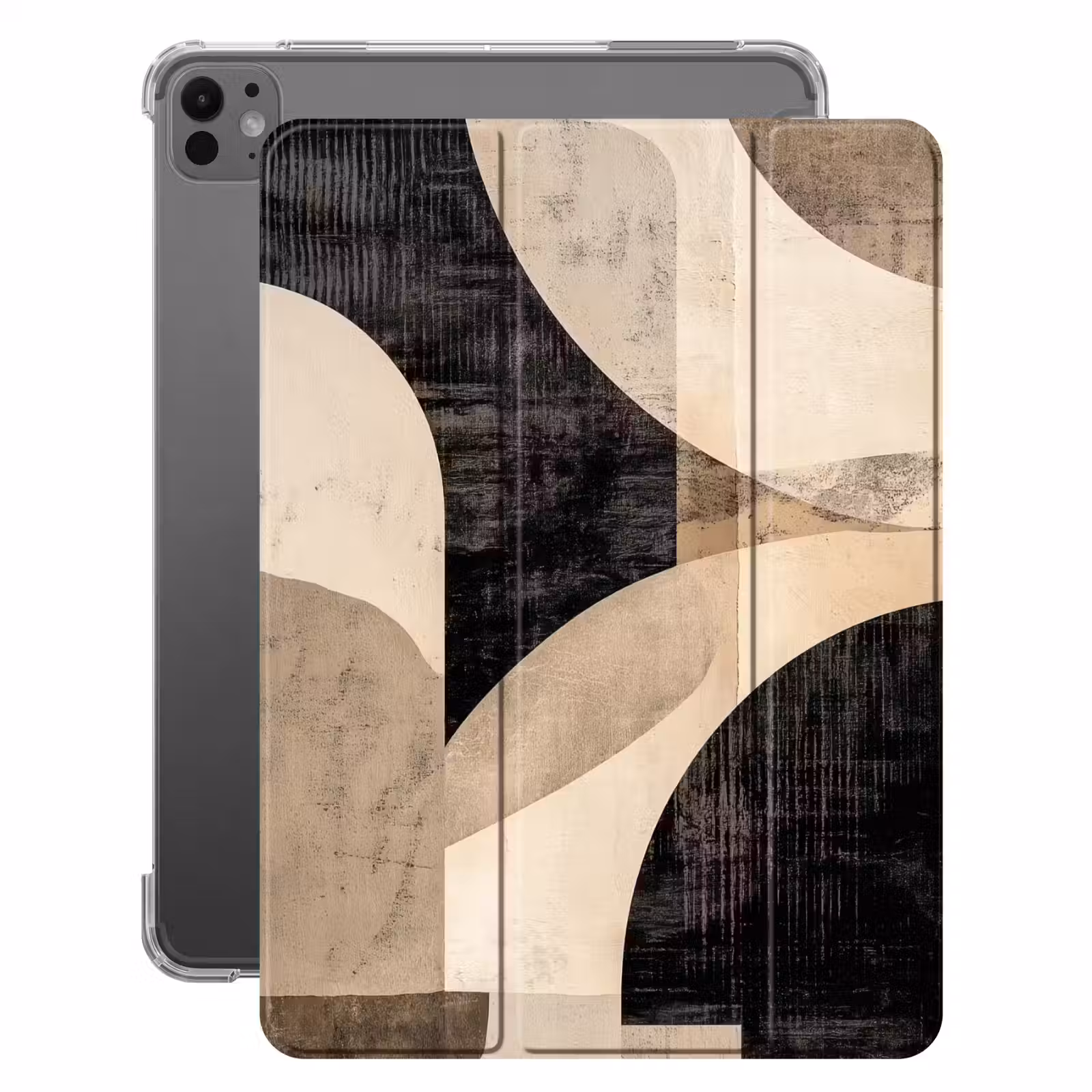 iPad-Hülle - Abstrakt - Formen - Modern - Beige — 1