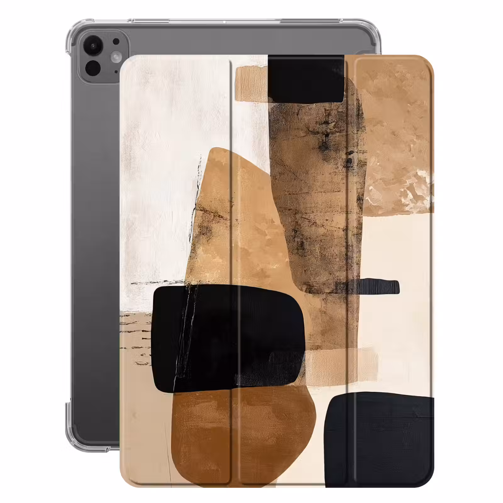 iPad-Hülle - Flugzeuge - Abstrakt - Schwarz - Streifen — 1
