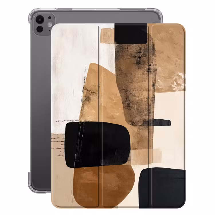 iPad-Hülle - Flugzeuge - Abstrakt - Schwarz - Streifen — 1