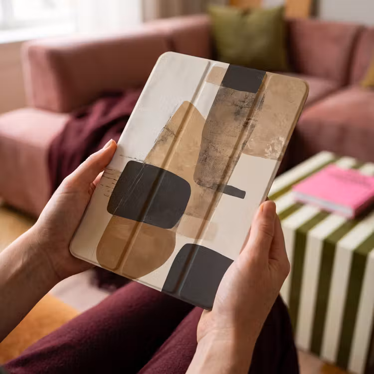 iPad-Hülle - Flugzeuge - Abstrakt - Schwarz - Streifen — 4