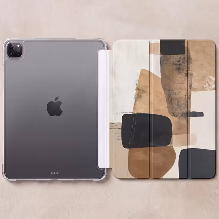 iPad-Hülle - Flugzeuge - Abstrakt - Schwarz - Streifen — 6