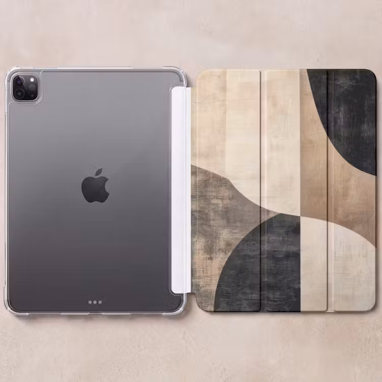 iPad-Hülle - Abstrakt - Flugzeuge - Schwarz - Rund — 6