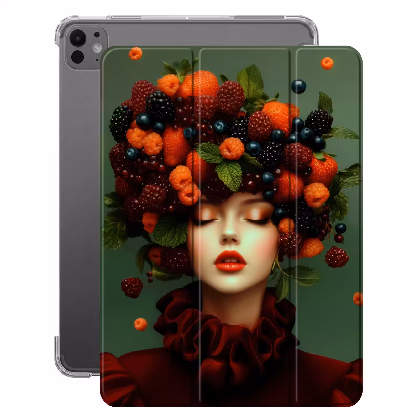 iPad-Hülle - Weiblich - Erdbeeren - Himbeeren - Brombeeren - Beeren — 1