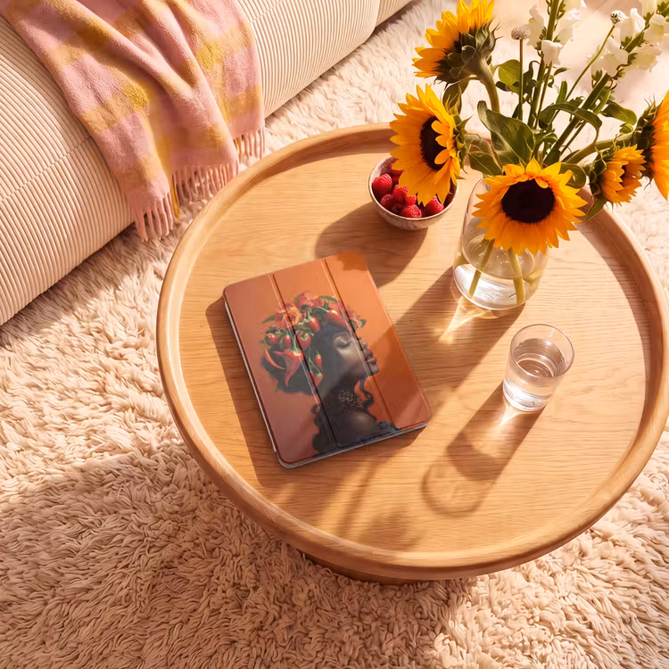 iPad-Hülle - Frau - Chilischoten - Blumen — 2