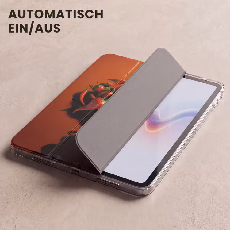 iPad-Hülle - Frau - Chilischoten - Blumen — 5