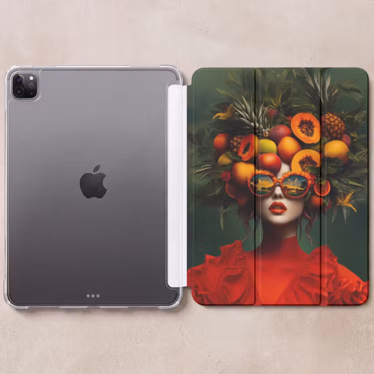 iPad-Hülle - Frau - Früchte - Papaya - Ananas — 6