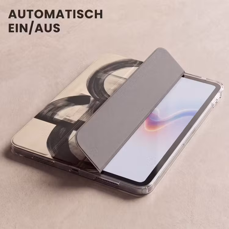 iPad-Hülle - Kreise - Linien - Formen - Schwarz — 5
