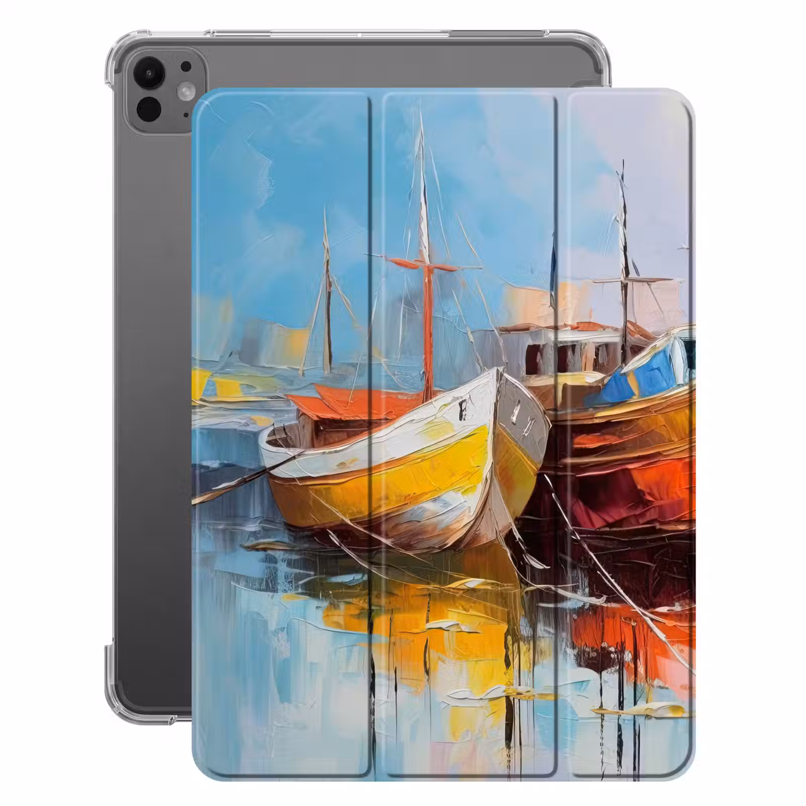 iPad-Hülle - Boote - Kunst - Malerei — 1