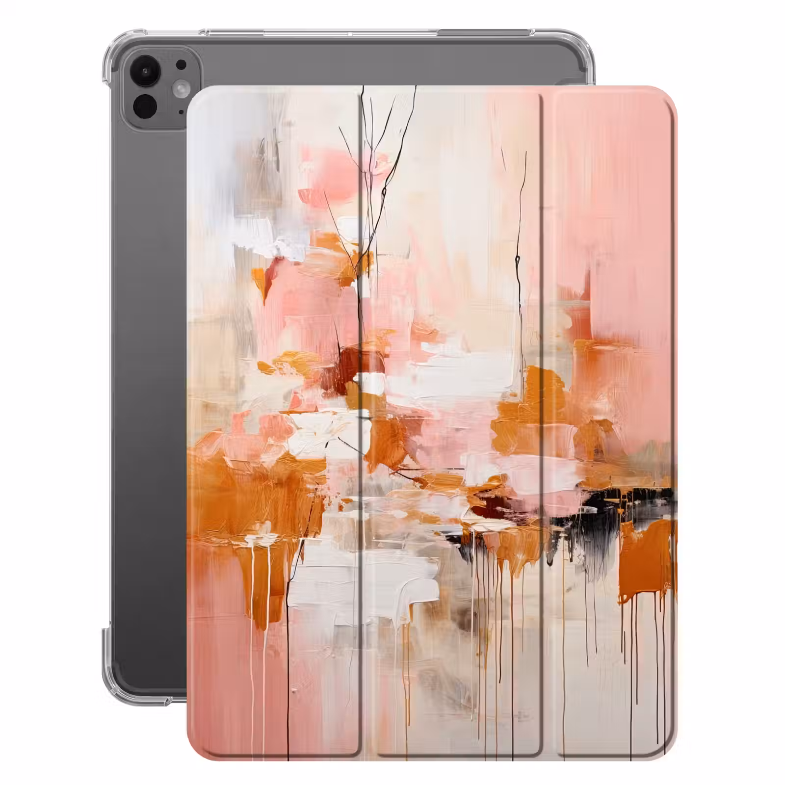 iPad-Hülle - Farbe - Rosa - Orange - Abstrakt - Kunst — 1