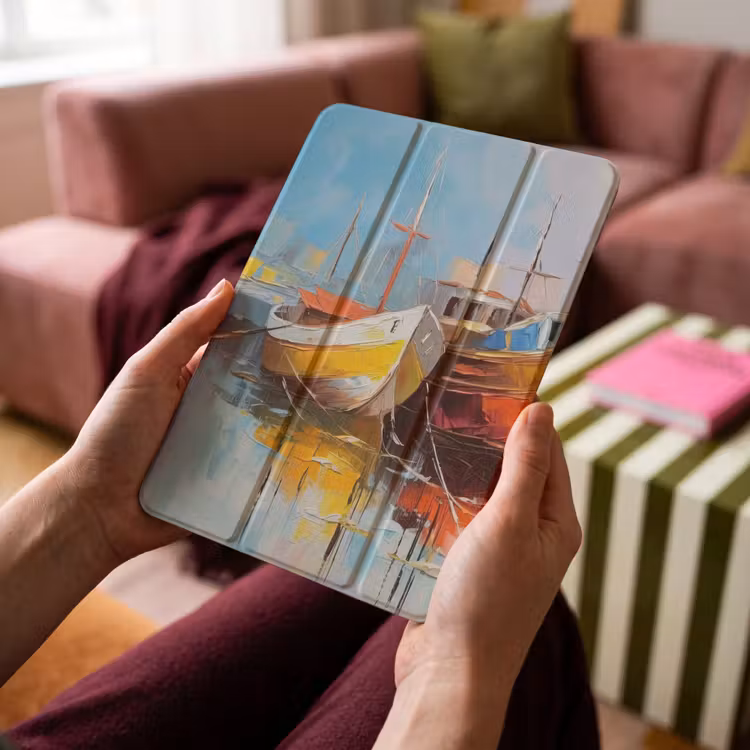 iPad-Hülle - Boote - Kunst - Malerei — 4