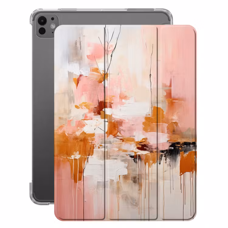 iPad-Hülle - Farbe - Rosa - Orange - Abstrakt - Kunst — 1