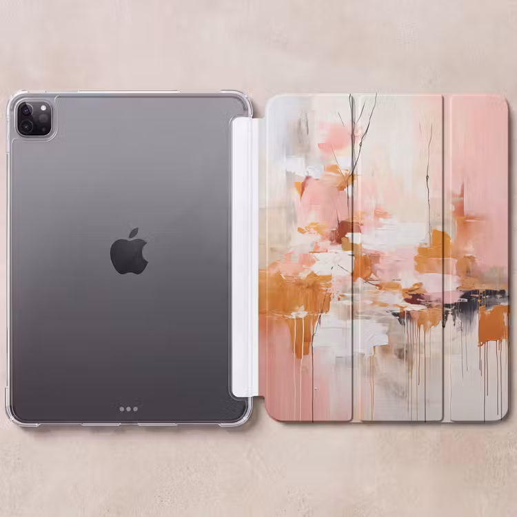 iPad-Hülle - Farbe - Rosa - Orange - Abstrakt - Kunst — 6