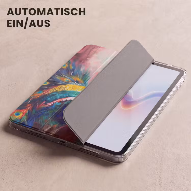 iPad-Hülle - Pfau - Tiere - Malerei - Regenbogen — 5