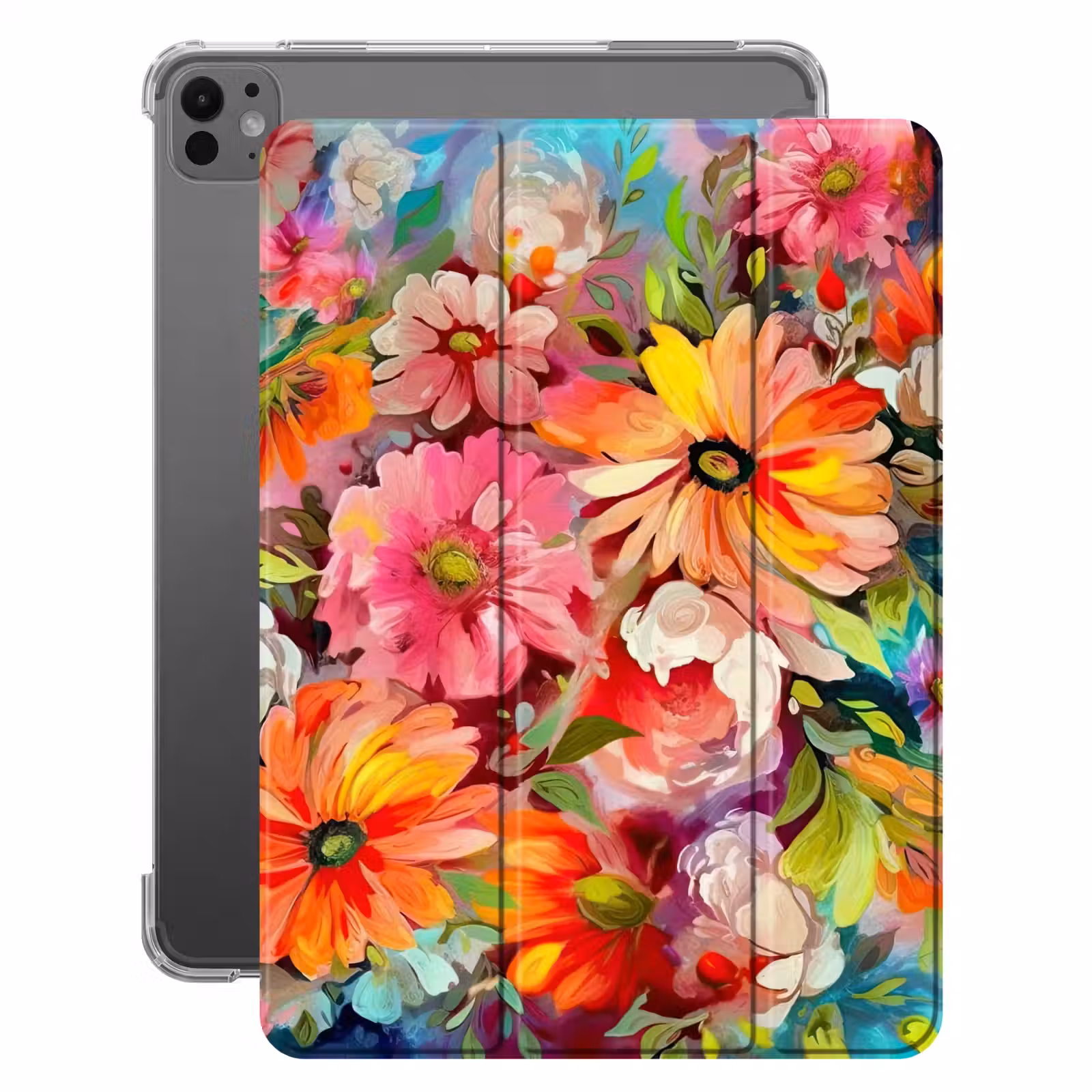 iPad-Hülle - Blumen - Kunst - Malerei - Botanisch — 1