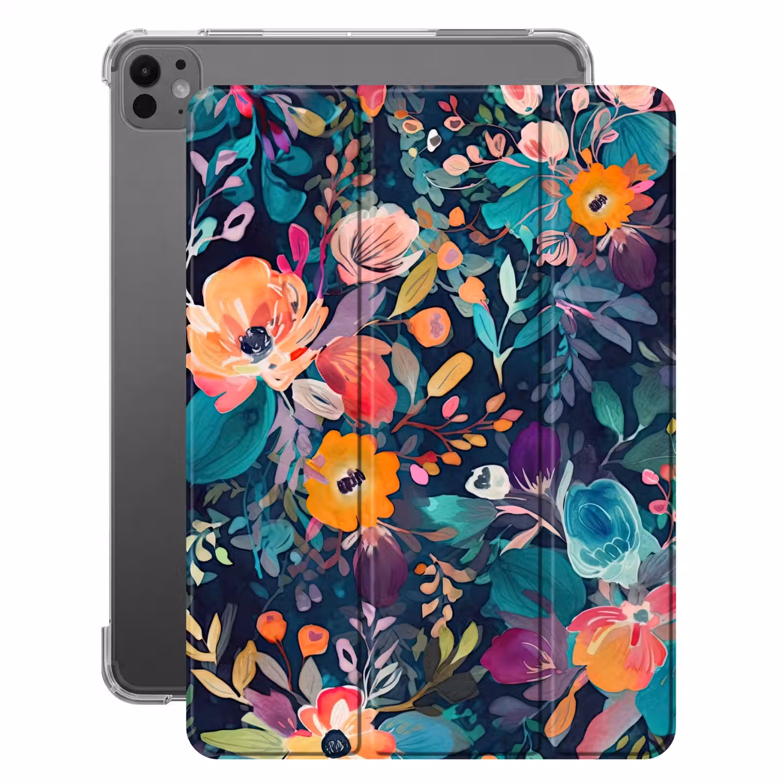 iPad-Hülle - Bunt - Blumen - Kunst - Natur - Hippie — 1