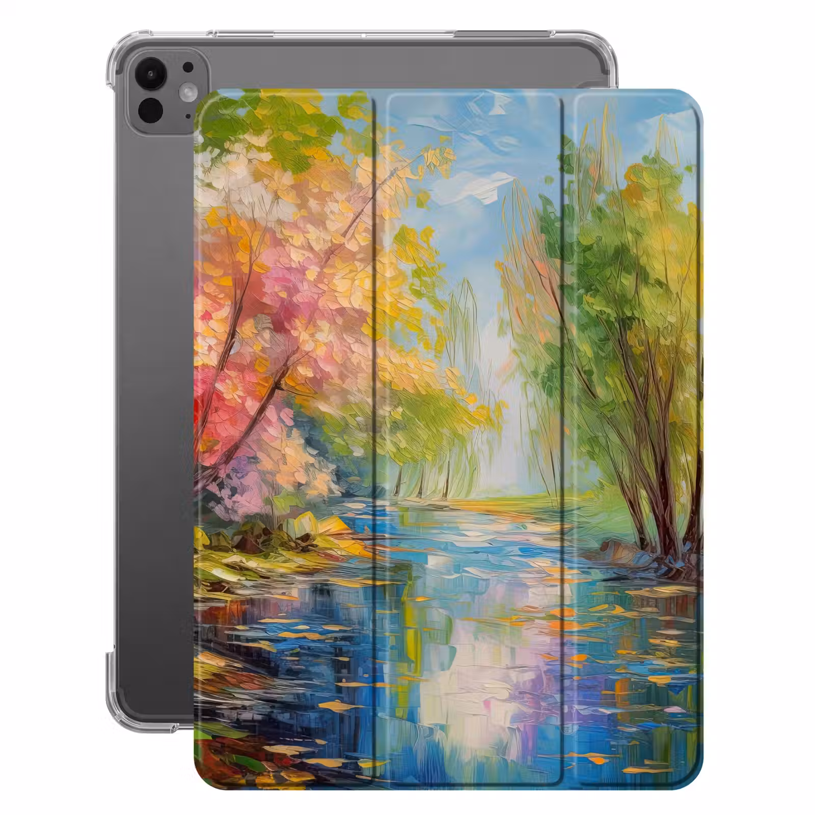 iPad-Hülle - Ölfarbe - Landschaft - Natur - Farbenfroh — 1