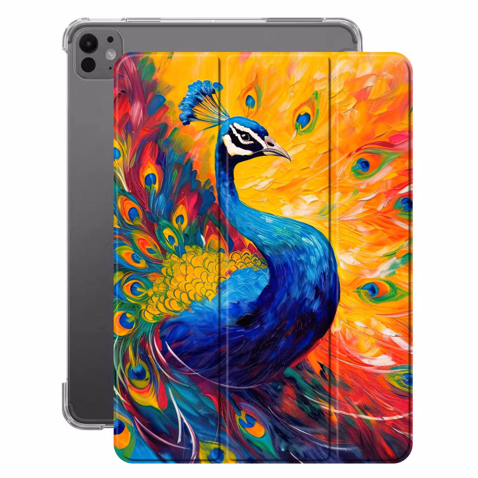 iPad-Hülle - Pfau - Kunst - Malerei - Pfauenfedern — 1