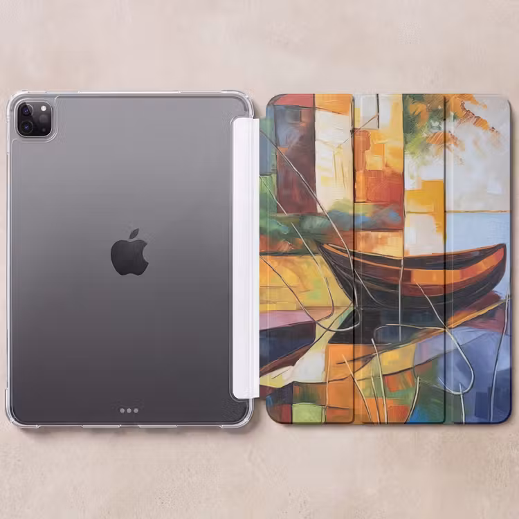 iPad-Hülle - Abstrakt - Kunst - Boot - Farben — 6