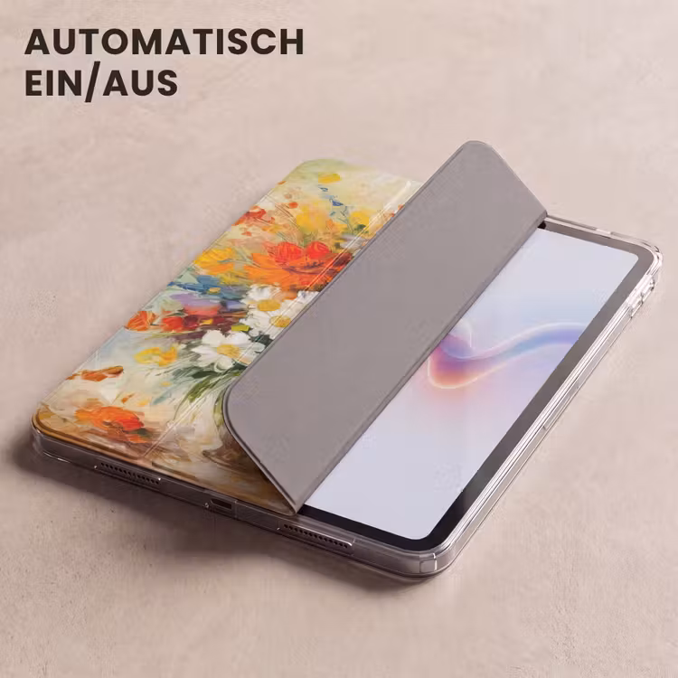 iPad-Hülle - Blumen - Bunt - Ölfarbe - Blumentopf — 5