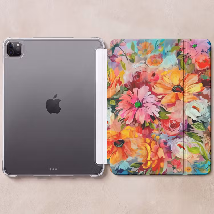 iPad-Hülle - Blumen - Farbenfroh - Kunst - Ölgemälde — 6