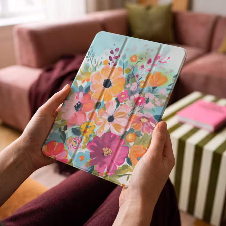 iPad-Hülle - Blumen - Malerei - Natur - Botanisch — 4