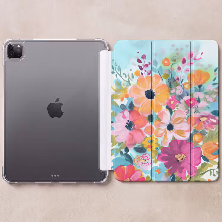 iPad-Hülle - Blumen - Malerei - Natur - Botanisch — 6