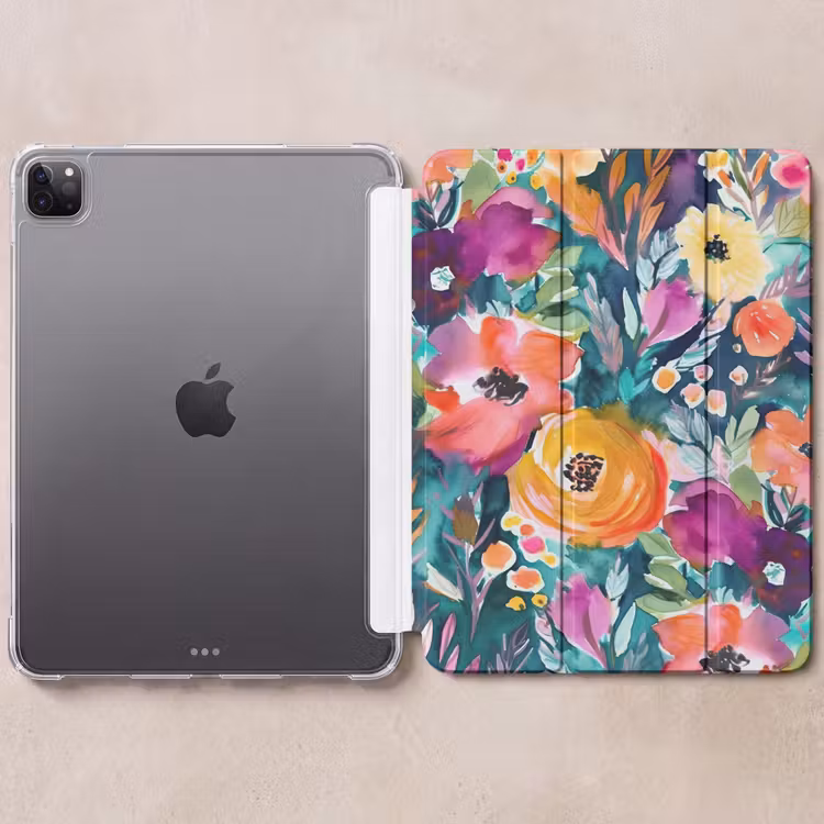 iPad-Hülle - Blumen - Ölfarbe - Kunst - Natur — 6