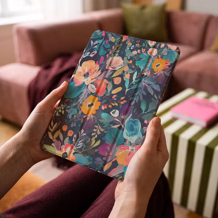 iPad-Hülle - Bunt - Blumen - Kunst - Natur - Hippie — 4
