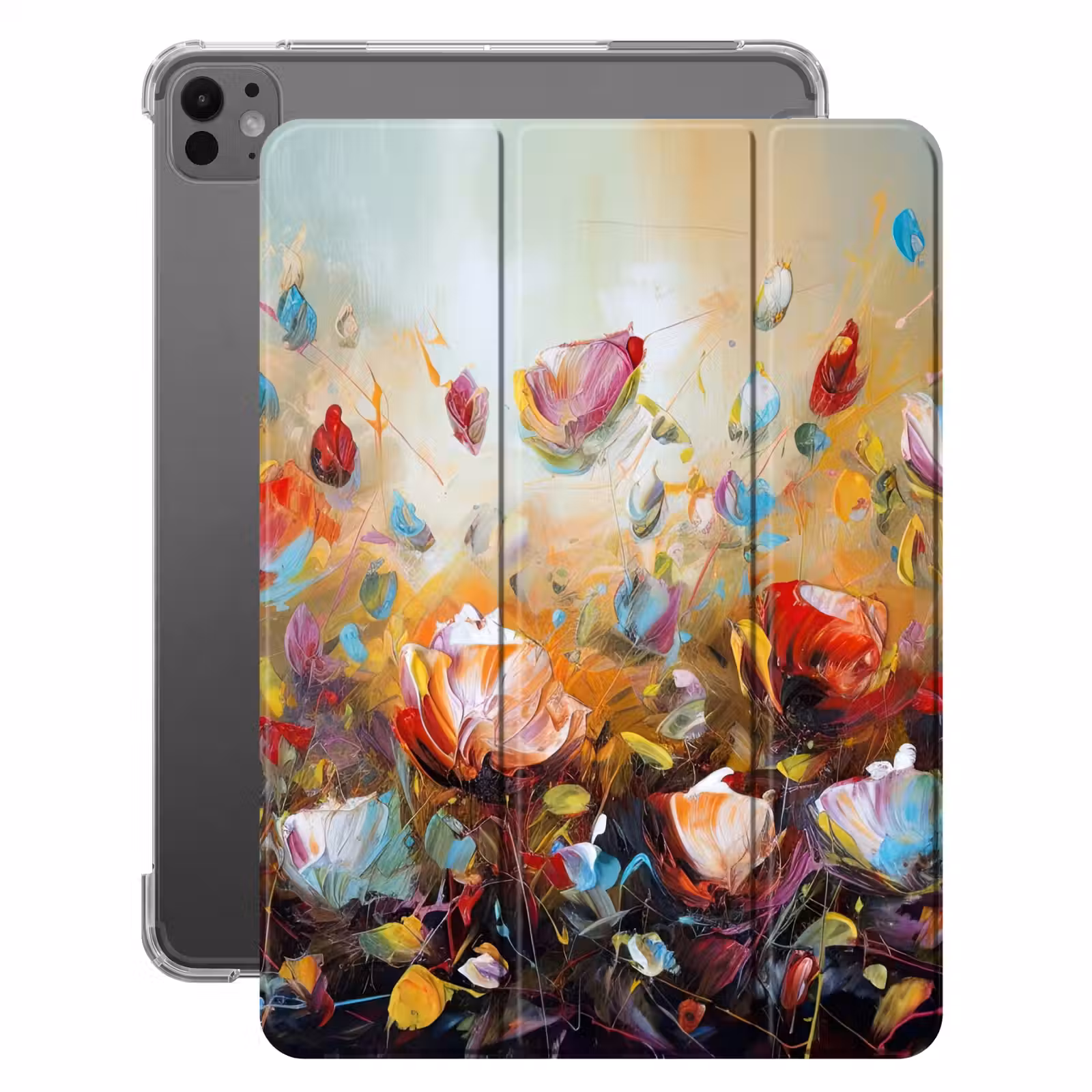 iPad-Hülle - Blumen - Kunst - Natur - Ölgemälde — 1