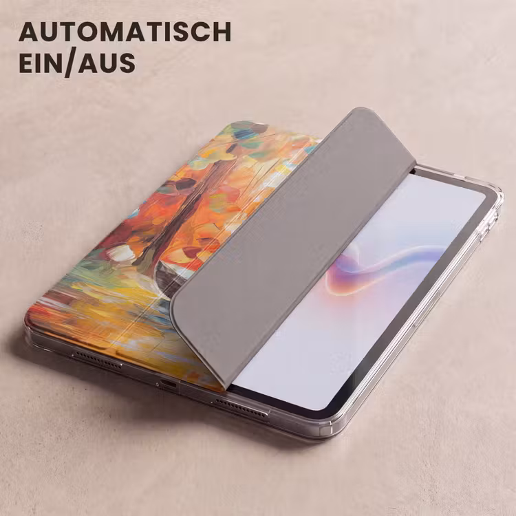 iPad-Hülle - Bunt - Ölfarbe - Wasser - Boot — 5