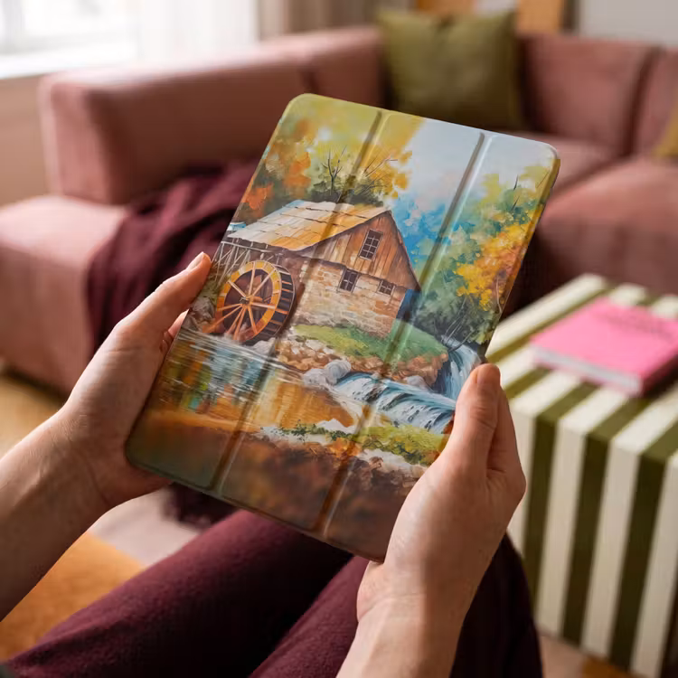 iPad-Hülle - Landschaft - Malerei - Zuhause - Kunst - Herbst — 4