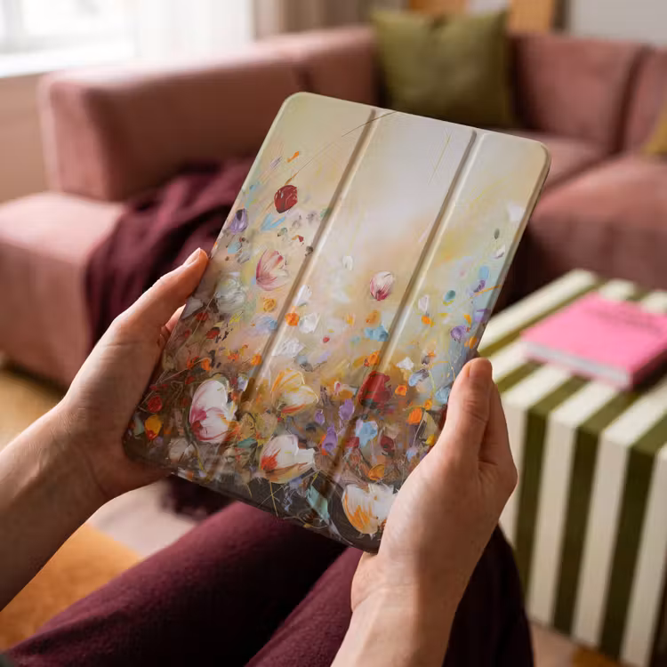 iPad-Hülle - Ölfarben - Blumen - Farbenfroh - Natur — 4
