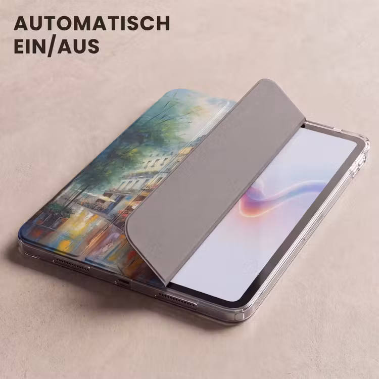 iPad-Hülle - Straße - Ölgemälde - Farbenfroh - Stadt — 5