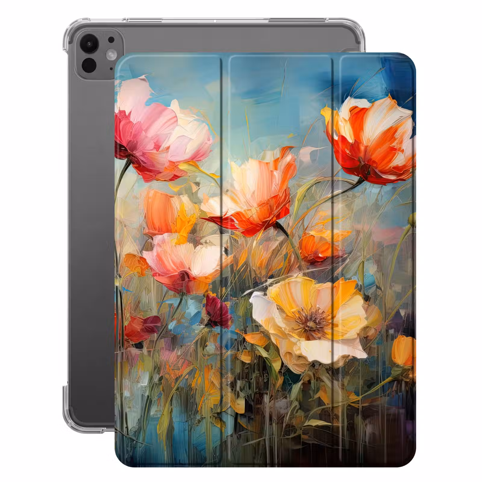 iPad-Hülle - Blumen - Aquarell - Kunst - Botanisch - Natur — 1