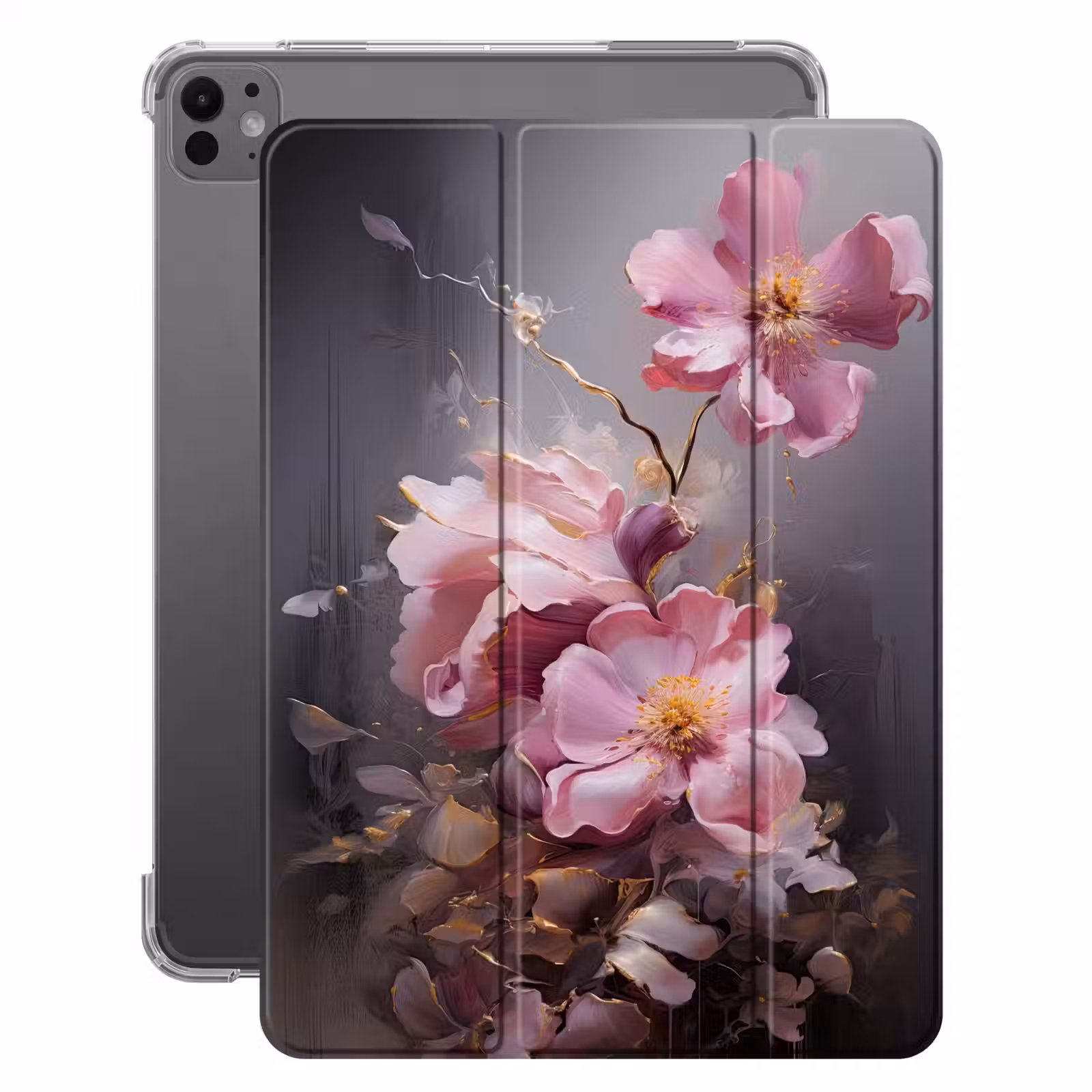 iPad-Hülle - Blumen - Rosa - Stillleben - Kunst — 1