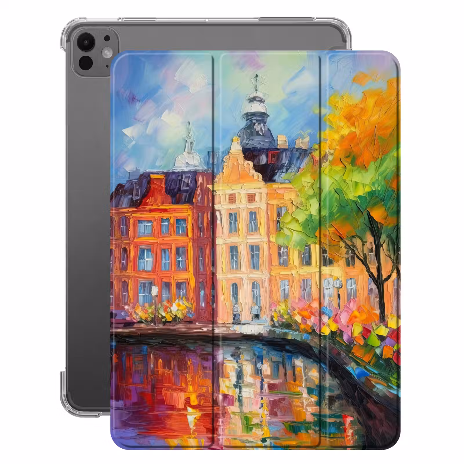 iPad-Hülle - Ölgemälde - Amsterdam - Kunst - Farbenfroh — 1