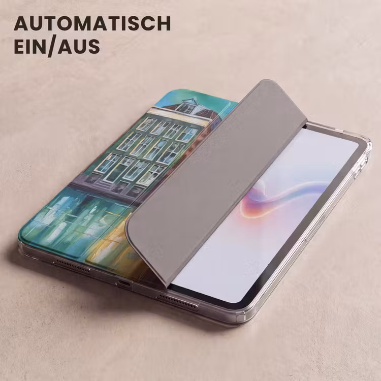 iPad-Hülle - Amsterdam - Ölgemälde - Gracht - Gemälde - Kunst — 5