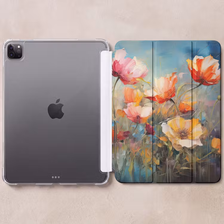 iPad-Hülle - Blumen - Aquarell - Kunst - Botanisch - Natur — 6